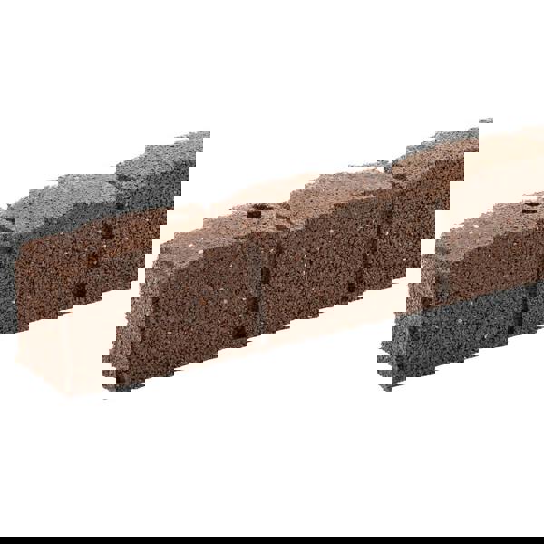 Nicoman Recycled Rubber Roman Stone Garden Border 1.2m - Brown