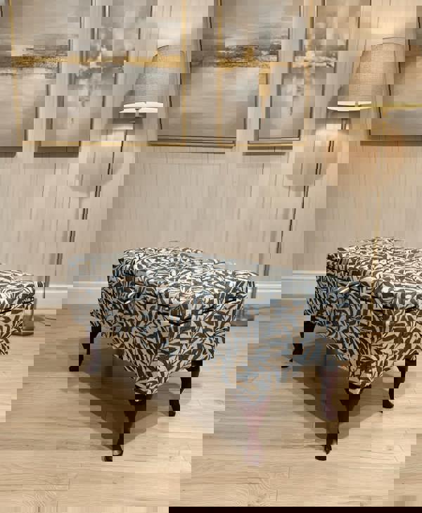 Multifunctional patterned footstool storage bench for bedroom and lounge - ISTOOLS