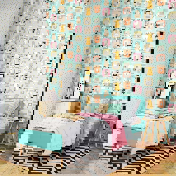 Hoopla Walls Picture Perfect - Seafoam 10m Wallpaper