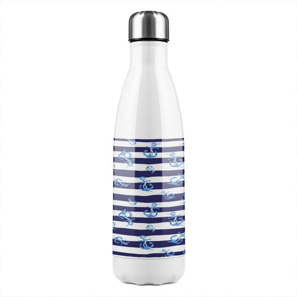 Benjamin Tate Design Decorative Leaf Prints Stainless Steel Bottle