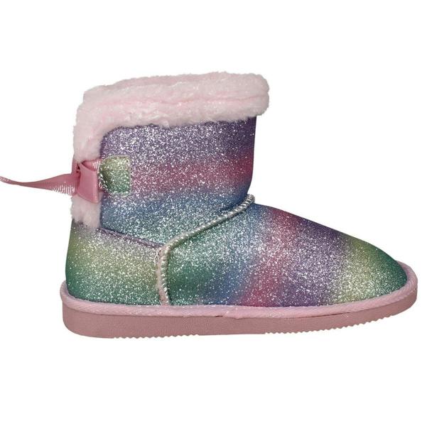 Spot On Girls Spot On Fur Trim Ankle Boots