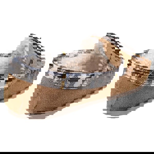 Cotswold Kilkenny Moccasin Women's Slippers in Tan