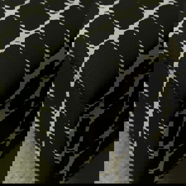 Patterned Fabric Ottoman Storage Bench – Multi - Purpose Footstool & Seat with Hidden Storage - ISTOOLS