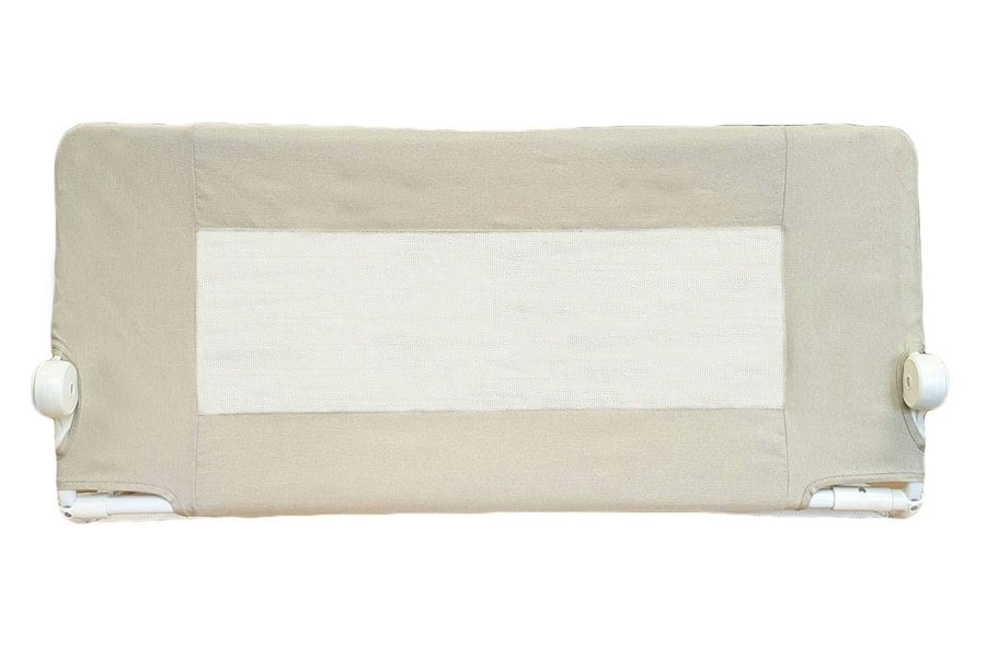 Safetots Deluxe Soft Touch Denim Extra Tall Bed Rail, Natural 140cm Wide x 60cm Tall, Toddler Bed Guard For Safety