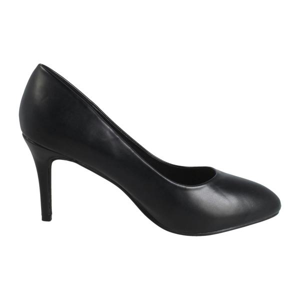 Spot On Ladies Spot On Wide Fit 8cm High Heel Court Shoes F90148