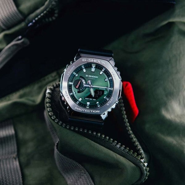 Casio G-Shock Metal Covered 2100 Green Watch GBM-2100A-1A3ER