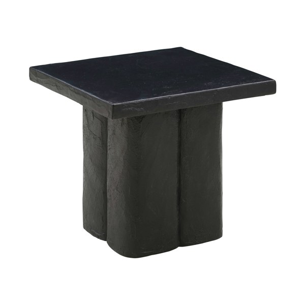 Furniture Edit Kayla Black Concrete Side Table