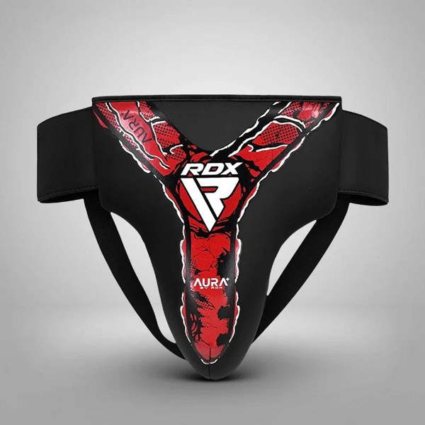 RDX Sports GROIN GUARD NEW AURA F17 BLACK RED