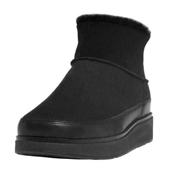 Fit Flop Womens/Ladies Gen-FF Ultra Mini Doubleface Shearling Ankle Boots - Black