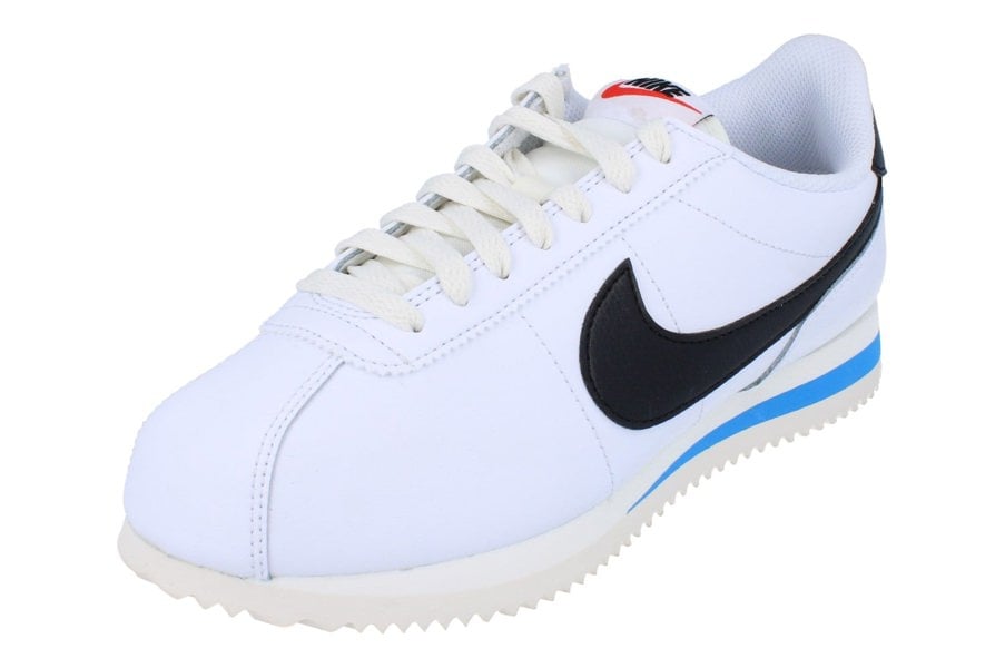 Nike Cortez Womens Trainers Dn1791  100 - White Black Light Photo Blue Sail 100 - Photo 0