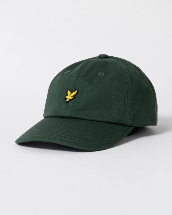 front of Lyle & Scott Baseball Cap in W130 Everglade