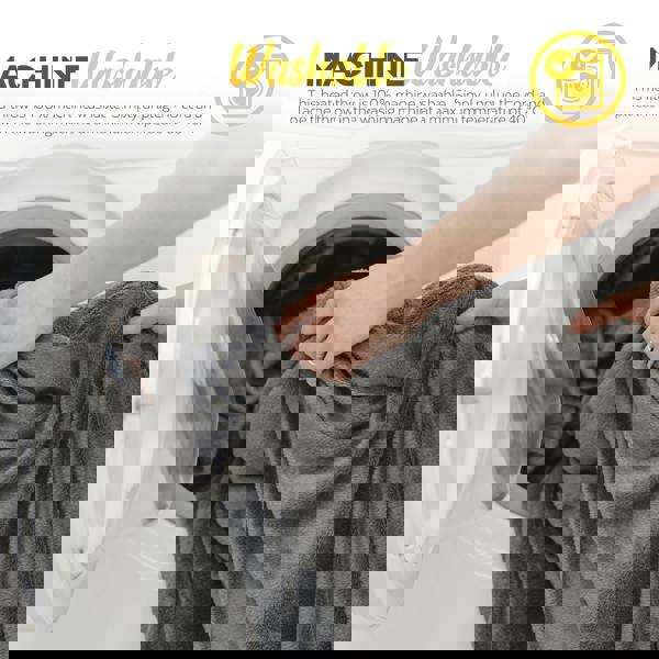 MONHOUSE Heated Electric Throw 9H Timer 9 Heat Setting Shearling Fleece Blanket