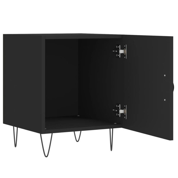 Berkfield Bedside Cabinet Black 40x40x50 cm Engineered Wood