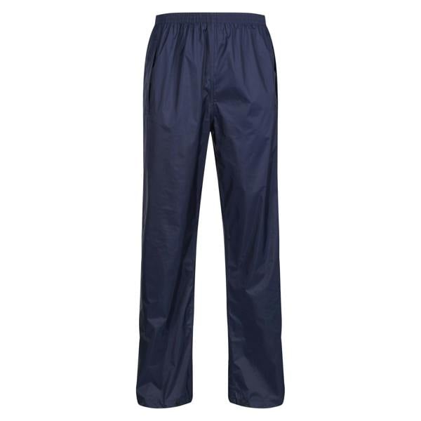 Regatta Pro Mens Packaway Waterproof Breathable Overtrousers - Navy - 