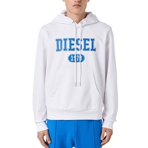 Diesel Varsity S-Ginn K25 Hoodie - White