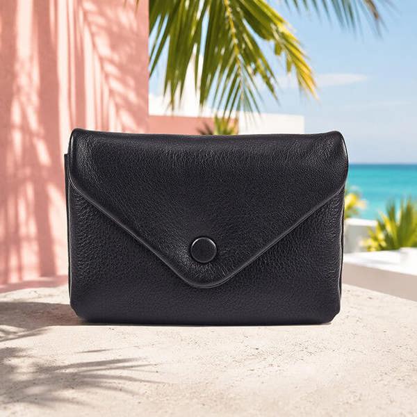A Compact Leather Coin Purse Designed for Everyday Simplicity