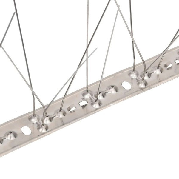 Berkfield 5-row Stainless Steel Bird & Pigeon Spikes Set of 40 20 m