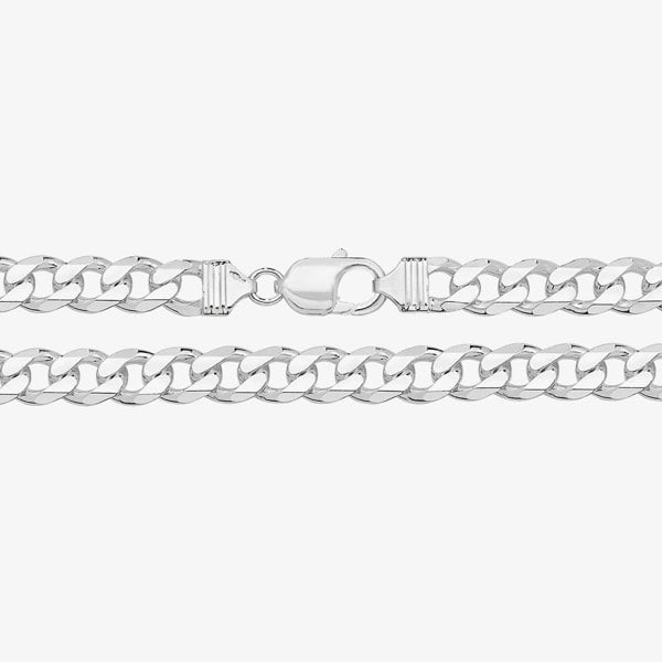 T. H. Baker Sterling Silver 7 Inch Curb Chain Bracelet G1004/07