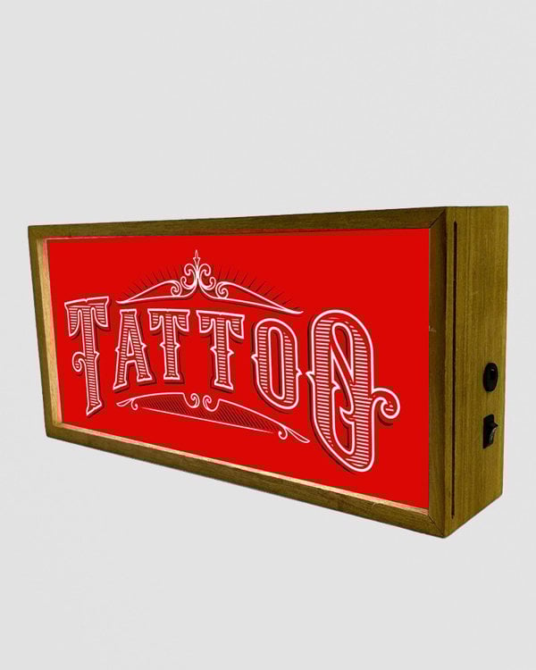 Light Box Tattoo Parlour Sign