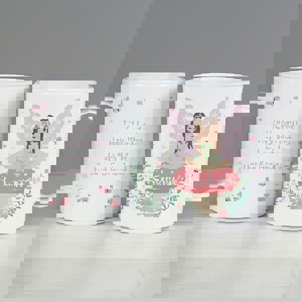 Personalised Memento Company Personalised Toadstool Fairy Plastic Mug