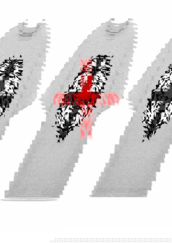 Show Me The Merch Unisex Grey Lion Short Sleeved T-Shirt