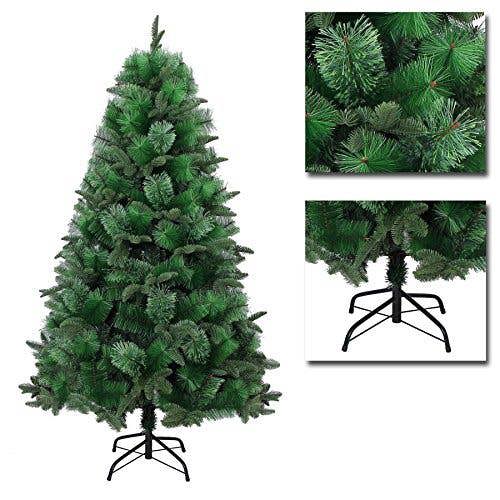 5ft to 8ft Green Artificial Christmas Tree Range with Mixed Tips and Easy Assembly image 4
