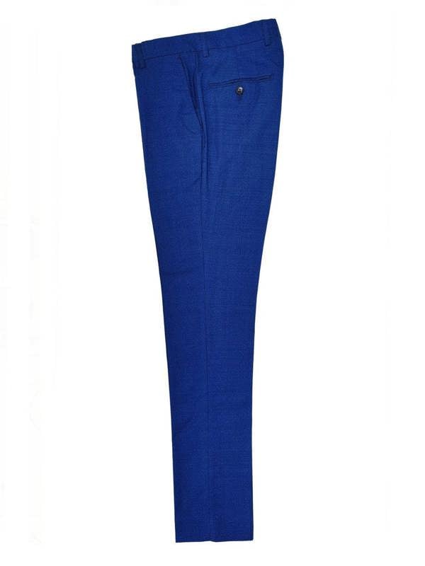Blue Slim Fit Suit Trousers