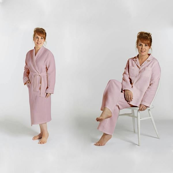 Lazy Linen Mellow Pink Pyjama & Bathrobe