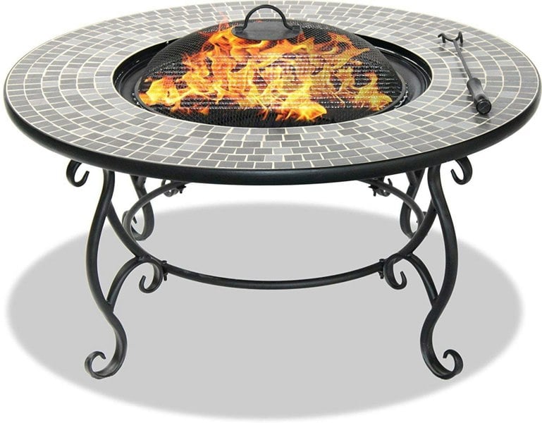 Centurion Supports Fireology GINESSA Sumptuous Garden and Patio Round Heater, Fire Pit, Brazier, Coffee Table, Barbecue and Ice Bucket