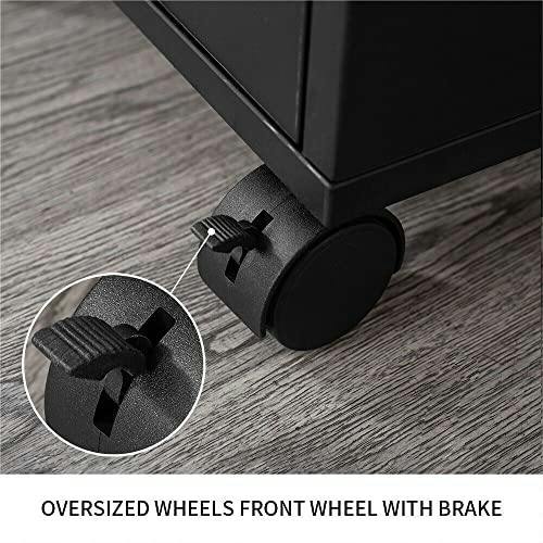 HYGRAD BUILT TO SURVIVE Lockable Wooden Salon & Barber Cart on Wheels | HYGRAD®