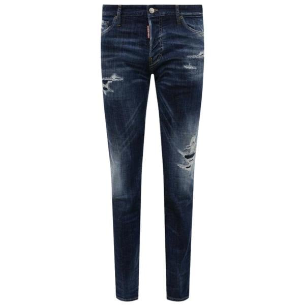 DSQUARED2 Slim Jean Faded Worn Wash Blue Jeans W36