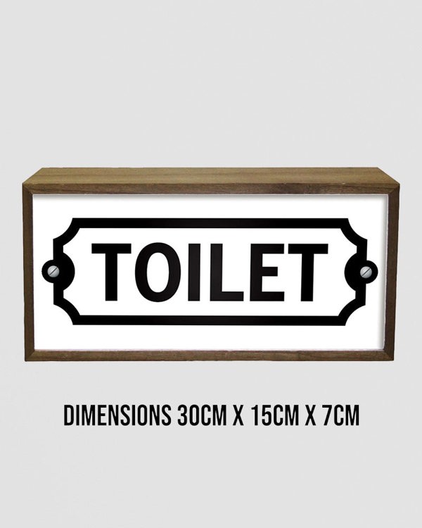 Toilet Light Box Sign – LED Restroom Direction with Style