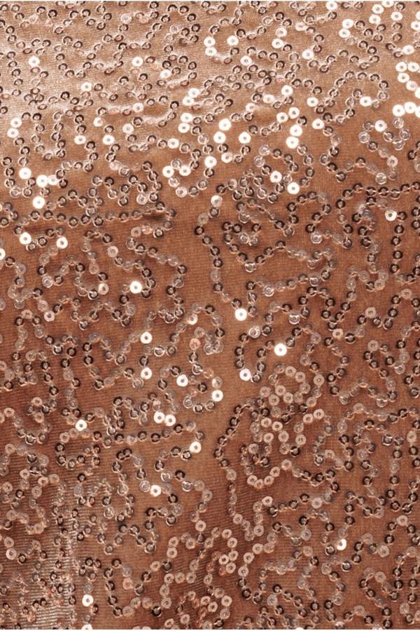 Sequin Velvet Jumper - Champagne T199