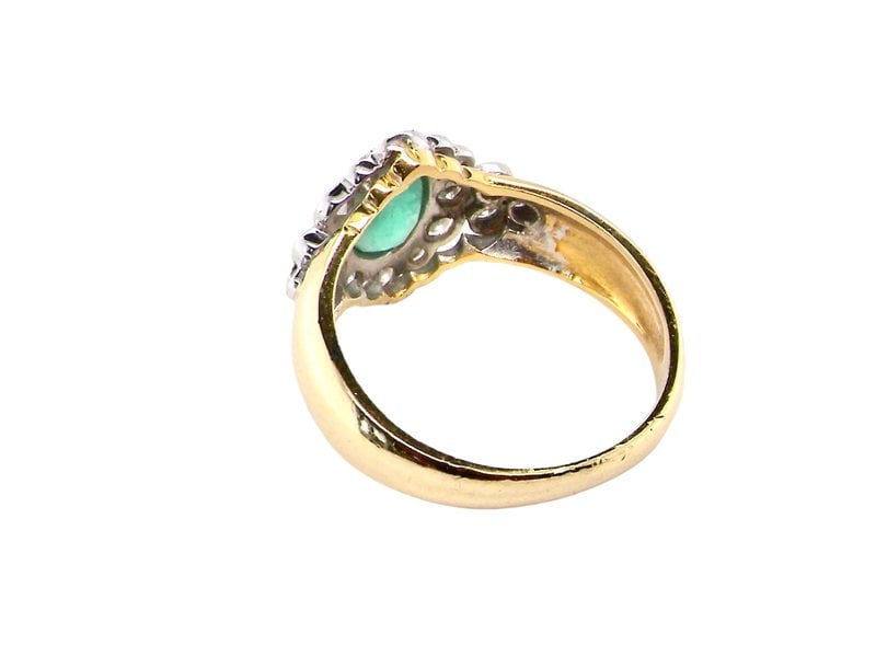 Vintage Tom An emerald and diamond cluster ring