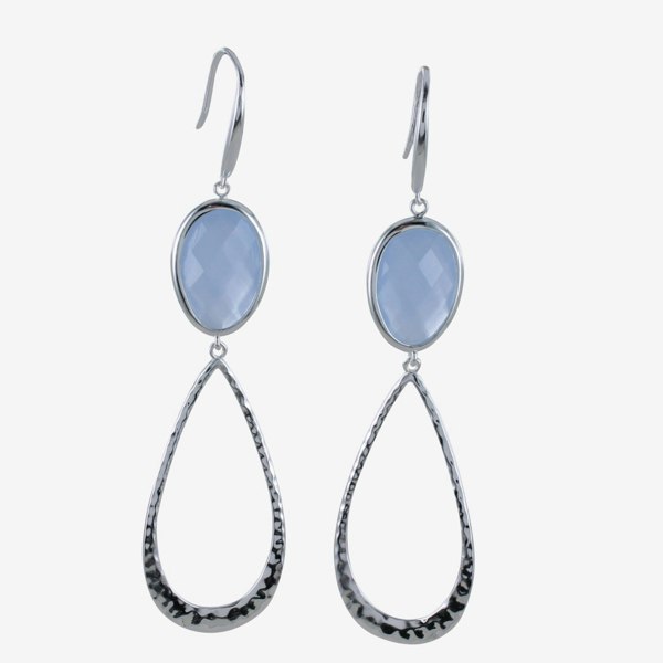 Sterling Silver Candy Stone Drop Earring - Reeves & Reeves