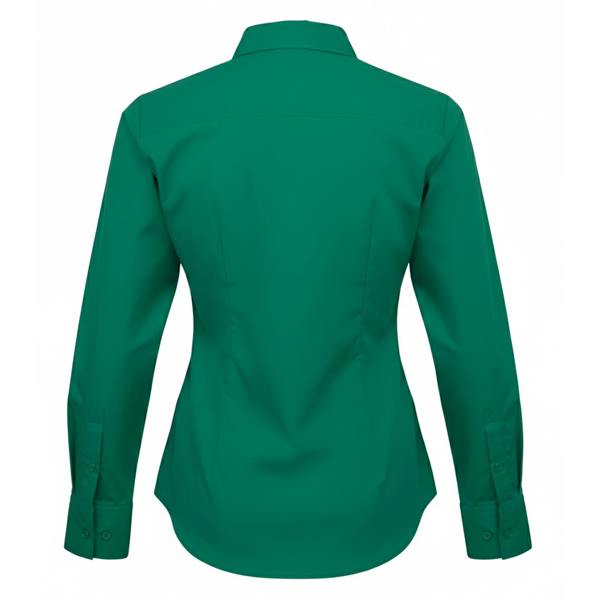 Premier Womens/Ladies Poplin Long-Sleeved Blouse - Emerald