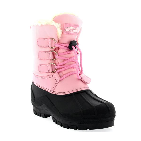 VIVA Unisex Kids Pull On Drawstring Closure Nylon Muck Duck Snow Rain Boots