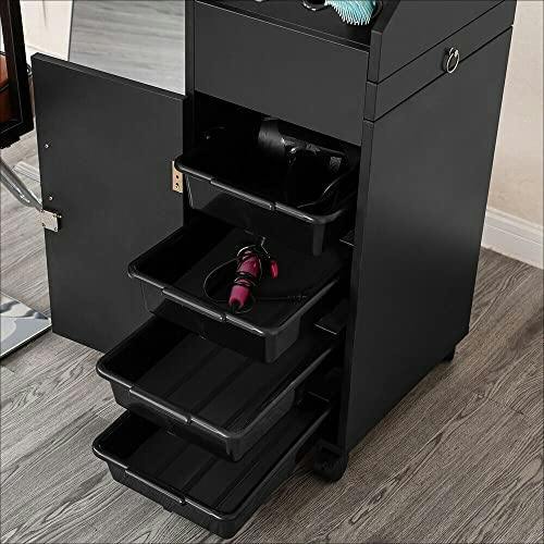 HYGRAD BUILT TO SURVIVE Lockable Wooden Salon & Barber Cart on Wheels | HYGRAD®