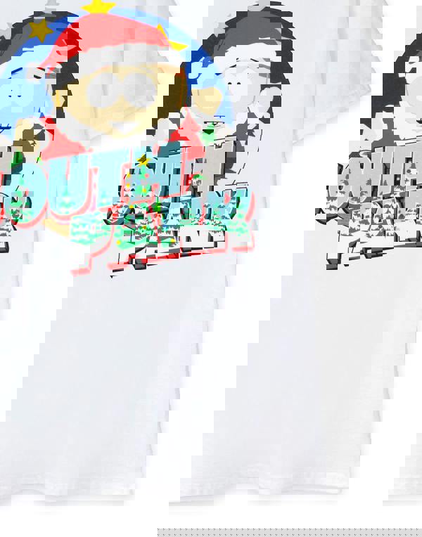 South Park Mens White Cartman Santa Short Sleeved T-Shirt