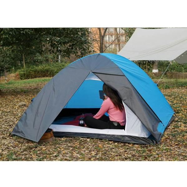 Gr8 Garden 2 Person Camping Starter Set 4 Man Tent Sleeping Bags Mats LED Lantern Festival Kit