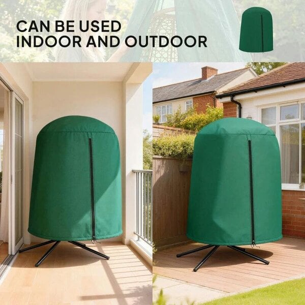 Bobobiy 190 x Φ128cm Hanging Egg Chair Furniture Cover - Green