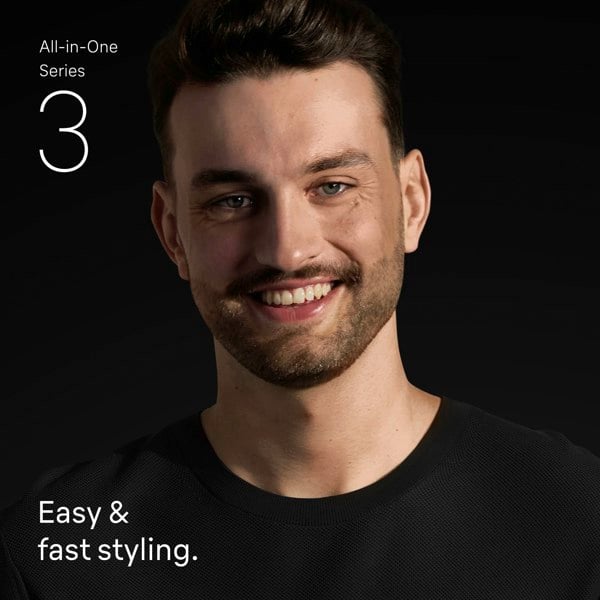 Braun All-in-One Series 3, AIO3560, 10-in-1 Grooming Kit - Black