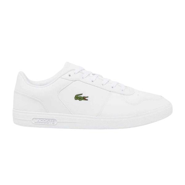Lacoste Mens Leather Trainers - White - 