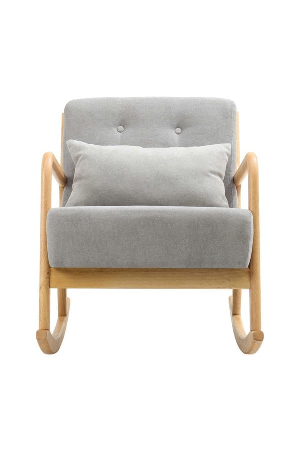 Living and Home Modern Buttoned Rocking Chair