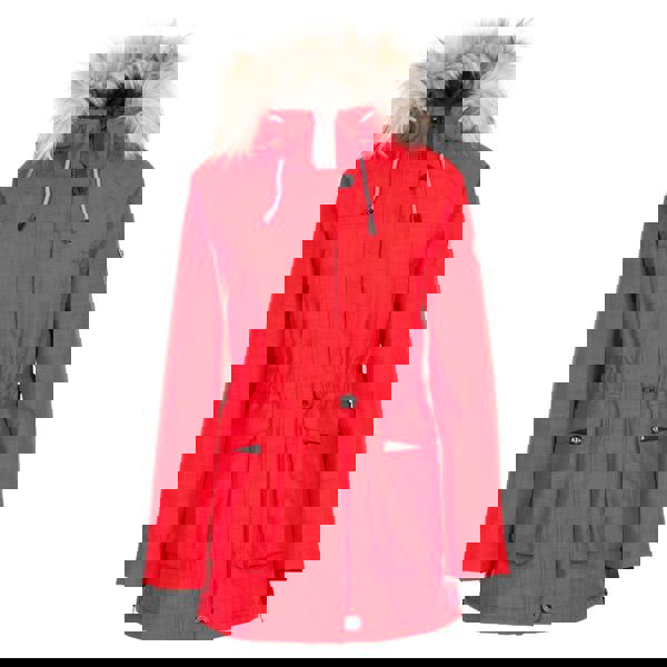 Trespass Womens/Ladies Caption Waterproof Parka - Red - 