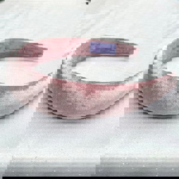 Pink Crushed Velvet Hairband, Pink Velvet Headband, Pink Padded Headband, Velvet Headband , Pink Headband