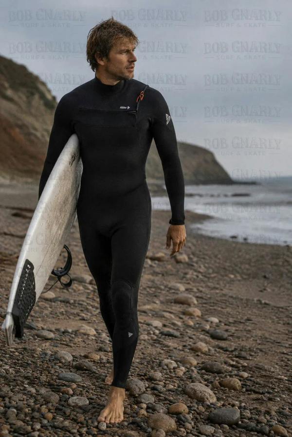 Alder Evo Fire MX Men's 6/4 mm Chest Zip Black Wetsuit