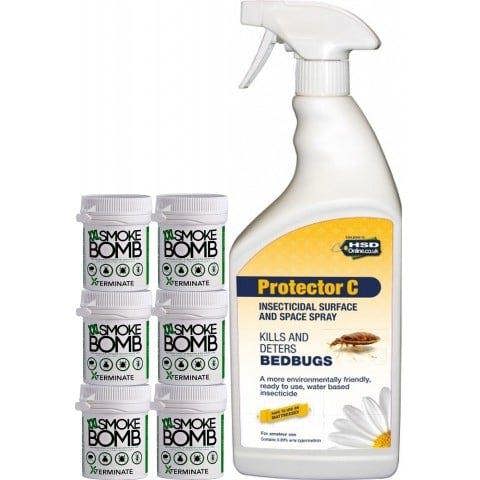 Xterminate Larger Bed Bug Killer Spray and Fogger Pack Bed Bug Treatment for the Home 3 Room Treatment
