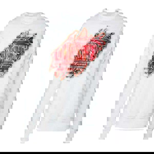 Diesel Unisex Adult Peel Effect Logo Sweatshirt - White - 