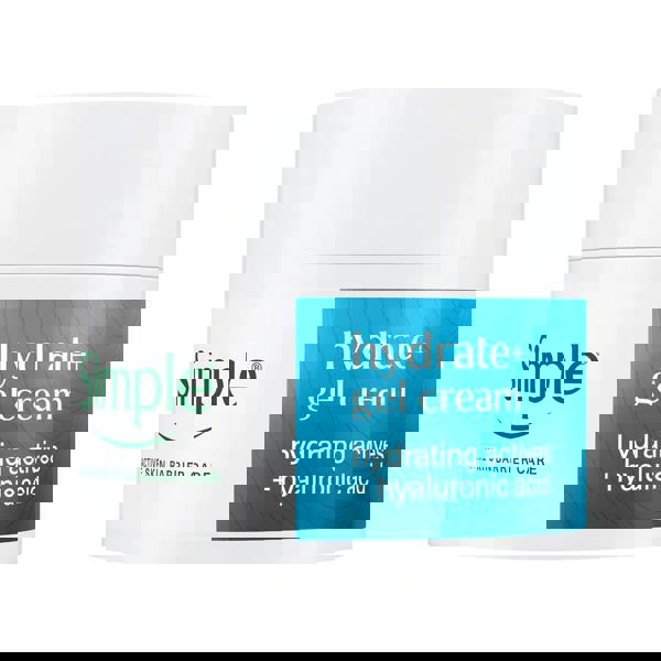 Simple Hydrate+ Facial Moisturiser Lightweight Refreshing Face Cream, 50ml